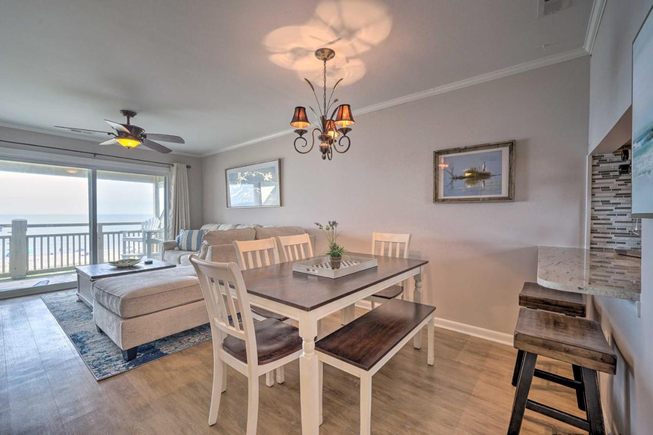 Beachfront Condo With Unobstructed Ocean Views! Oak Island Exterior photo